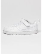Nike Спортни обувки Court Borough от еко кожа с велкро - Бял/Черен