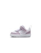 Nike Спортни обувки Court Borough с велкро - Бял/Прашно розово
