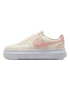 Nike Спортни обувки Court Vision Alta от кожа и еко кожа Светлорозов/Крем