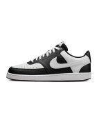Nike Спортни обувки Court Vision от еко кожа с перфорации - Бял/Маслинено зелено