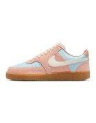 Nike Спортни обувки Court Vision от велур с еко кожа - Светло оранжево/Светлосин