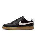 Nike Спортни обувки Court Vision с кожа и нисък профил - Черен/Светлокафяв