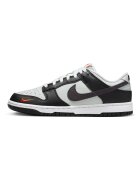 Nike Спортни обувки - Dunk Low Pp Black Total Orange Mini Swoosh - кожа - черни