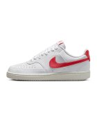Nike Спортни обувки от еко кожа с лого - Бял/Корал