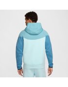 Nike Суичър с качулка Bluza M Tech Fleece Fz Wr Син