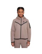 Nike Суичър Sportswear Tech FL JR HV8695-214 Момичета Кафяв