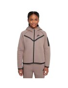 Nike Суичър Sportswear Tech FL JR HV8695-214 - Момичета - Кафяв
