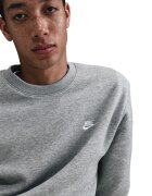 Nike Суитшърт Club с овално деколте Светлосив меланж