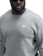 Nike Суитшърт Club с овално деколте Светлосив меланж