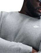 Nike Суитшърт Club с овално деколте Светлосив меланж