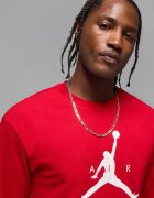 Nike Суитшърт за баскетбол Jumpman с овално деколте Червен