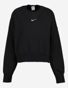 Nike Свободен суитшърт Phoenix с паднали ръкави Черен