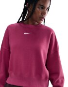 Nike Свободен суитшърт Phoenix с паднали ръкави Яркорозово