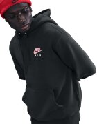 Nike Свободно худи Club с принт Черен