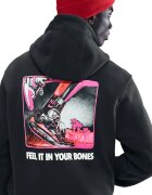Nike Свободно худи Club с принт Черен