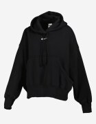 Nike Свободно худи Phoenix с джоб кенгуру Черен