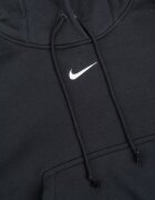 Nike Свободно худи Phoenix с джоб кенгуру - Черен