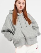 Nike Свободно худи Phoenix с джоб кенгуру Сив меланж
