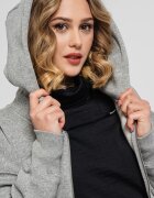 Nike Свободно худи Phoenix с цип Сив меланж
