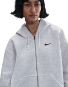 Nike Свободно худи Phoenix с цип Светлосив меланж