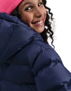 Nike Свободно подплатено зимно яке с лого Бял/Тъмносин