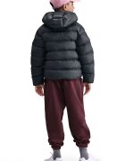 Nike Свободно подплатено зимно яке с лого Черен/Бледо розово