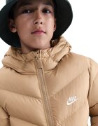 Nike Свободно подплатено зимно яке с лого Камел