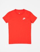 Nike Тениска Futura с овално деколте Червен
