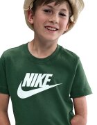Nike Тениска Futura с овално деколте и лого Бял/Аква зелено