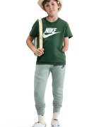Nike Тениска Futura с овално деколте и лого Бял/Аква зелено