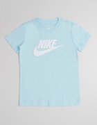 Nike Тениска Futura с овално деколте и лого Бял/Ледено синьо