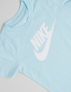 Nike Тениска Futura с овално деколте и лого Бял/Ледено синьо