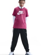Nike Тениска Futura с овално деколте и лого Червен/Бял
