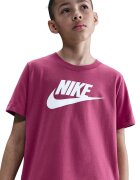 Nike Тениска Futura с овално деколте и лого Червен/Бял