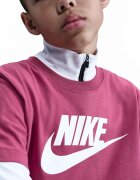 Nike Тениска Futura с овално деколте и лого Червен/Бял
