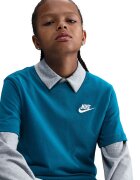 Nike Тениска Futura с овално деколте Петролно синьо