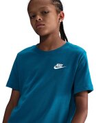 Nike Тениска Futura с овално деколте Петролно синьо