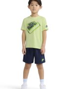 Nike Тениска и къс панталон - 2 части Тъмносин/Шам фъстък зелено
