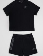 Nike Тениска и шорти с памук с лого Черен