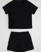 Nike Тениска и шорти с памук с лого Черен