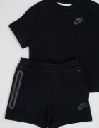 Nike Тениска и шорти с памук с лого Черен