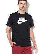 Nike Тениска Icon Futura с лого Черен/Бял