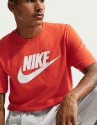 Nike Тениска Icon Futura с лого Мандарина/Мръснобял