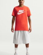 Nike Тениска Icon Futura с лого Мандарина/Мръснобял