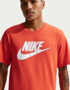 Nike Тениска Icon Futura с лого Мандарина/Мръснобял