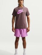 Nike Тениска Icon Futura с лого Розово/Тъмновиолетов
