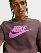 Nike Тениска Icon Futura с лого Розово/Тъмновиолетов
