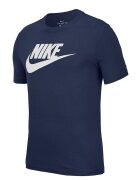 Nike Тениска Icon Futura с лого Тъмносин