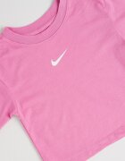 Nike Тениска с лого Бял/Пастелнорозов
