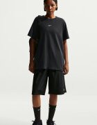 Nike Тениска с лого Черен/Бял